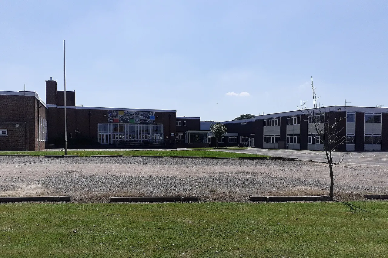 The updated outside of the school