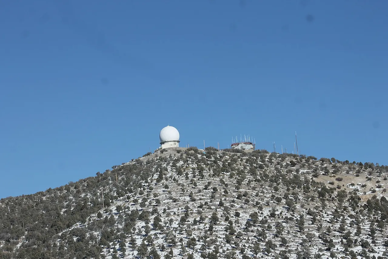 Angel Peak FAA (Federal Aviation Administration) Station photographed in December of 2018.