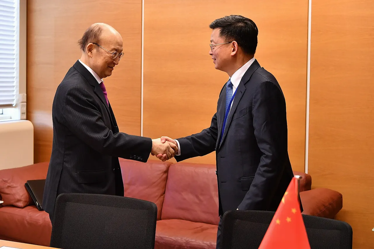 IAEA Director General Yukiya Amano met with Jianhua Zhang, Alternate Governor, Vice Chairman of China Atomic Energy Authority (CAEA) at the IAEA headquarters in Vienna, Austria on 10 June 2019 Photo Credit: Dean Calma / IAEA Chinese Delegation: Jianhua Zhang, Alternate Governor, Vice Chairman of China Atomic Energy Authority(CAEA) Qun Wang, Ambassador of Permanent Mission to UN organizations Ge Deng, Secretary General of CAEA Sen Li, Minister Counsellor, Permanent Mission of China to the IAEA Chengwei Li, Deputy Director General, Department of HR, CAEA Lili Xiao, Deputy Division Director, interpreter, CAEA IAEA IAEA Director GEneral Yukiya Amano Mary Alice Hayward, IAEA Deputy Director General and Head of the Department of Management Cornel Feruta, IAEA Chief Coordinator Tomiko Ichikawa, IAEA Special Assistant to the Director General for Management and the DPRK Sayed Ashraf, IAEA Special Assistant to the Director General for Nuclear Energy, Nuclear Applications and Technical Cooperation Edgard Perez Alvan, Assistant to the DG and Deputy Coordinator