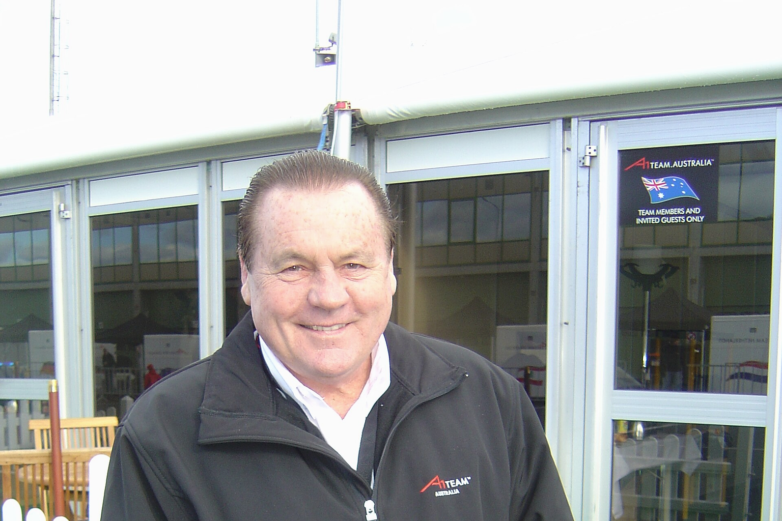 Alan Jones: the photo was taken during 2007's A1GP race weekend at Brno