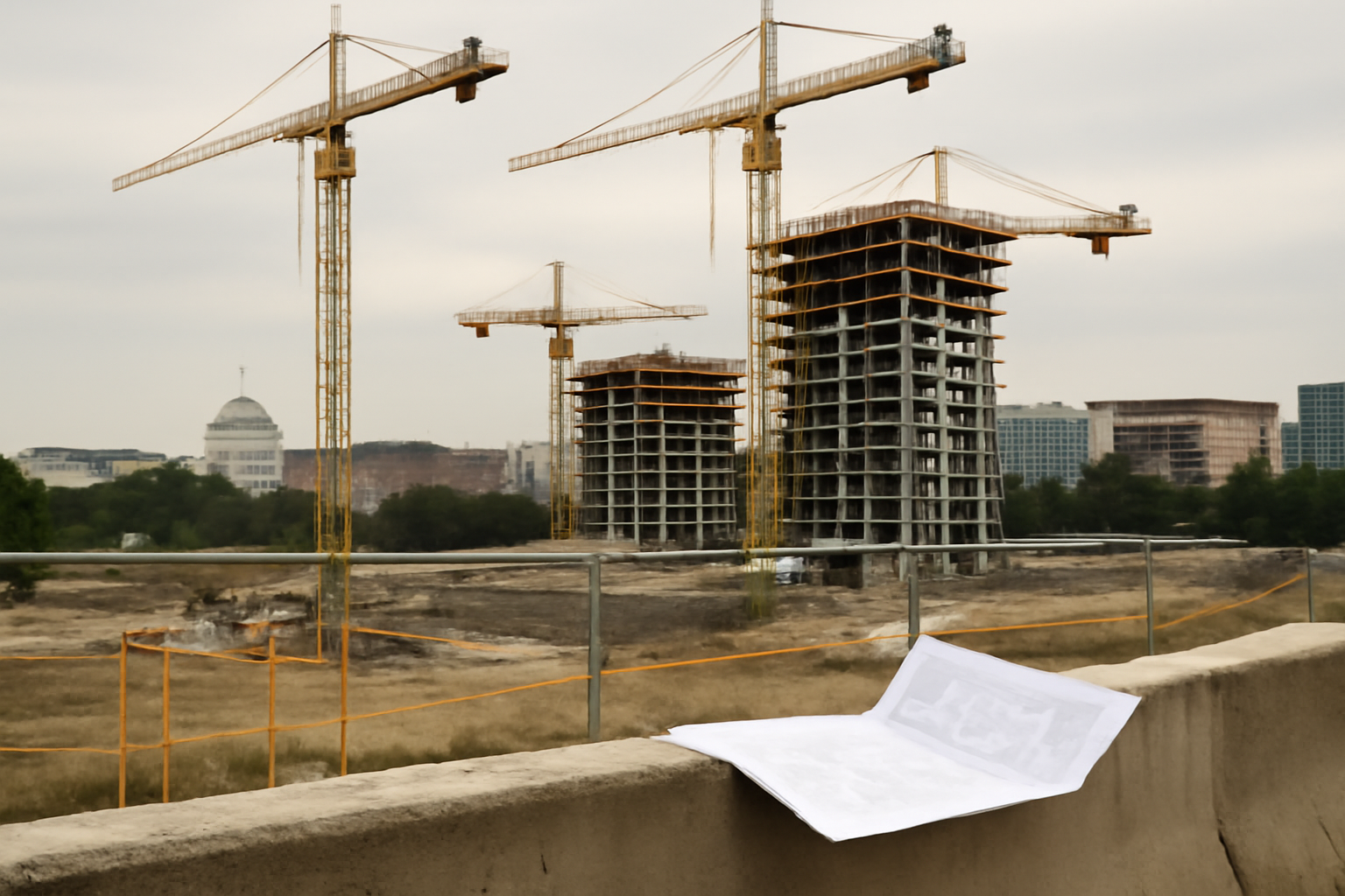 General business and trade setting with a clear real-world economic focal point.