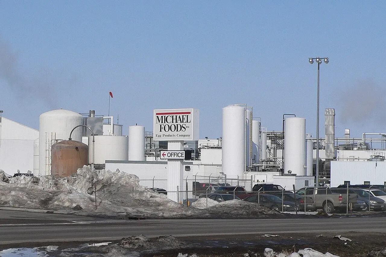 Michael Foods egg-processing plant in Wakefield, Nebraska .