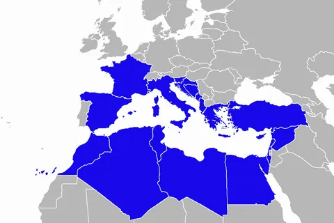 Map showing countries which have ratified the Barcelona Convention for Protection against Pollution in the Mediterranean Sea . Source: http://www.unep.org/regionalseas/Programmes/UNEP_Administered_Programmes/Mediterranean_Region/default2.asp