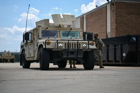 Members of the District of Columbia National Guard take part in activities the D.C. Safe and Beautiful Task Force, Washington, D.C., August 15, 2025. President Donald J. Trump activated the D.C. National Guard under Title 32 to assist Federal and Washington, D.C. law enforcement within the nation’s capital, August 11, 2025. (U.S. Army photo by Pfc. Jose Rolando Garcia)