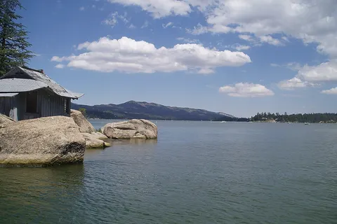 California's Big Bear Lake. Photo taken near China Island looking East
