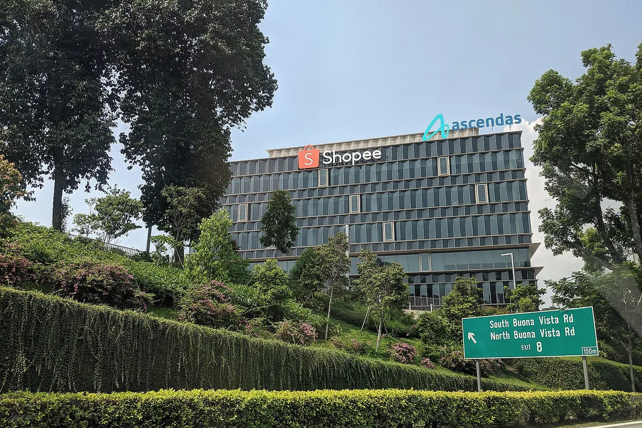 This is the headquarters of Shopee located in Singapore Science Park.