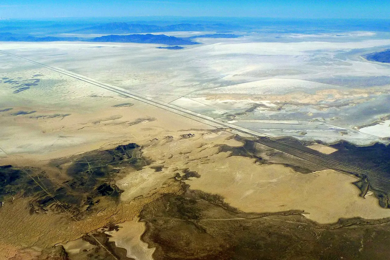 Bonneville Salt Flats aerial photo Don Ramey Logan