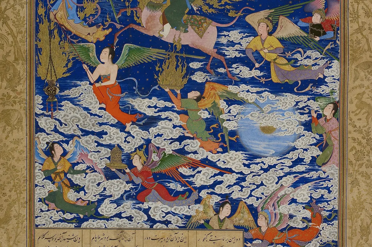 This work is coming form a Khamseh of Nizami. It is ascribed to Sultan Muhammad.