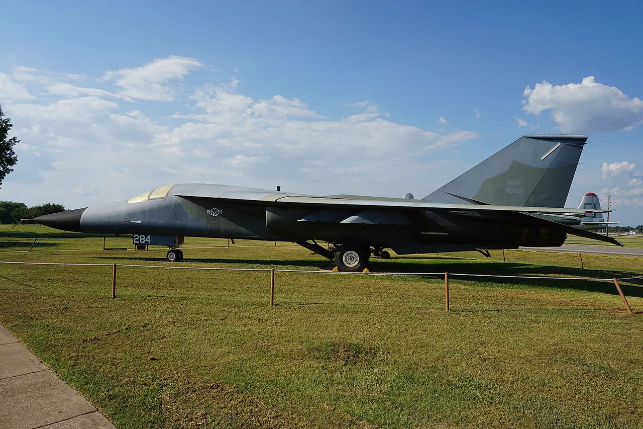 A General Dynamics FB-111A Aardvark on display at the Barksdale Global Power Museum at Barksdale Air Force Base near Bossier City , Louisiana ( United States ).