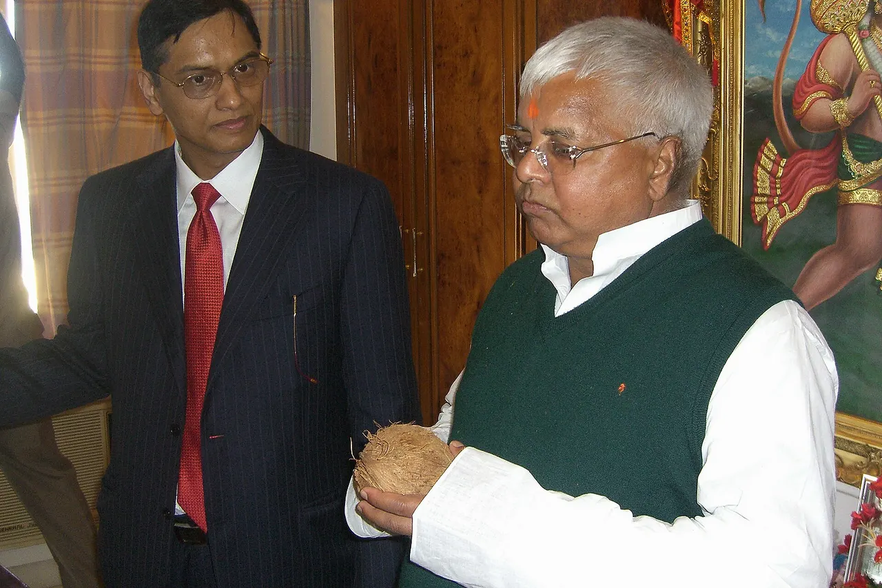 vinay maloo with lalu prasad yadav