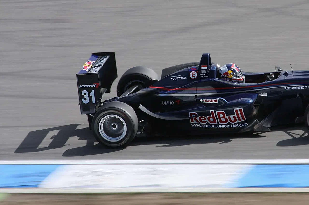 Formel 3 racing car at Hockenheimring. #31 Stefano Coletti (Signature-Plus).