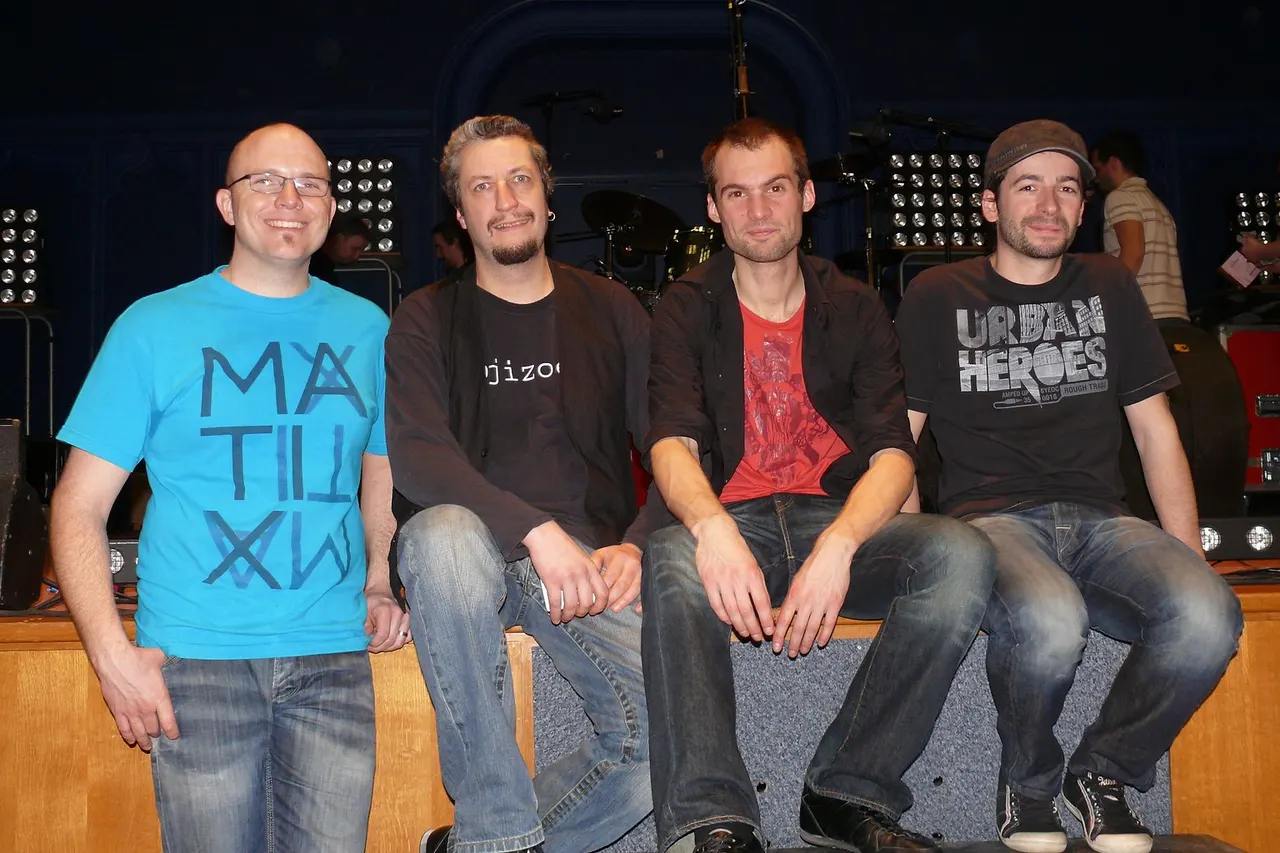 The Christian rock band P.U.S.H. in Lille (Nord, France).