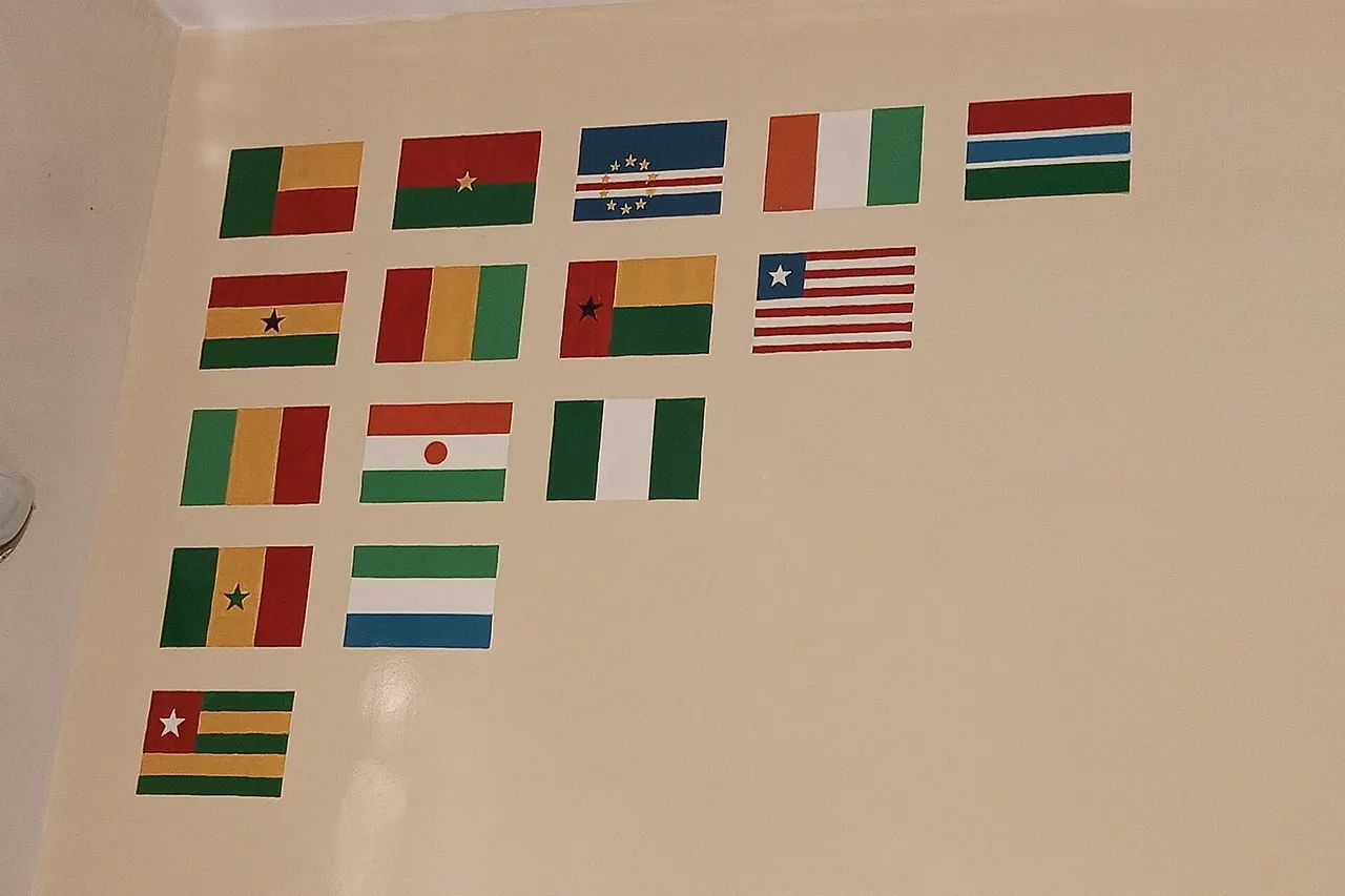 Drapeaux des pays membres de la CEDEAO
