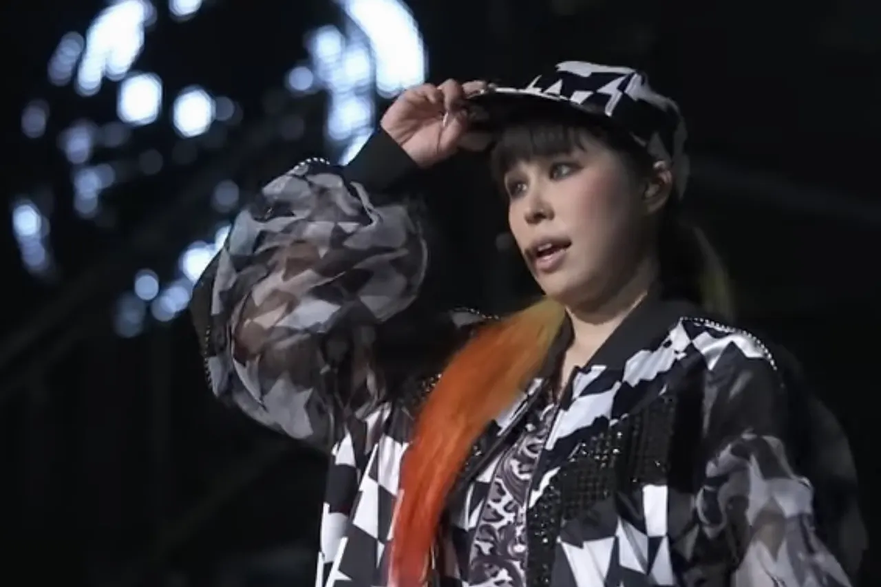Ai performing at her 2016 tour, The Best Tour