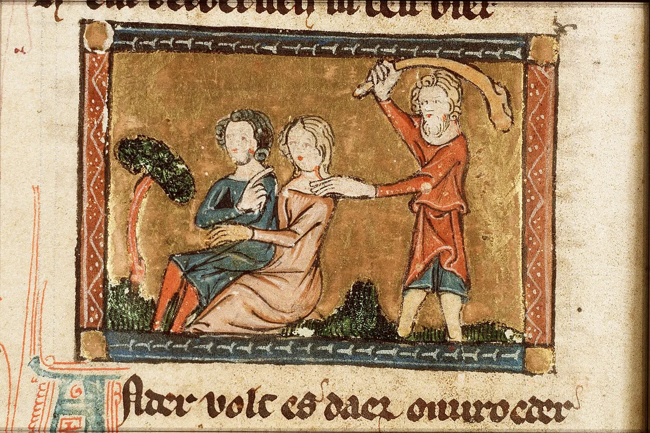 People that kill their old parents - miniature from folio 040v from Der naturen bloeme (KB KA 16) by Jacob van Maerlant Topics depicted in this miniature Young versus old age; young and old ( 31D5 ) Human races; peoples; nationalities ( 32B ) Killing ~ aggressive relationships ( 33B6 ) Absence of filial love ( 42B5 ) This miniature is part of the lefthand side folio 040v
